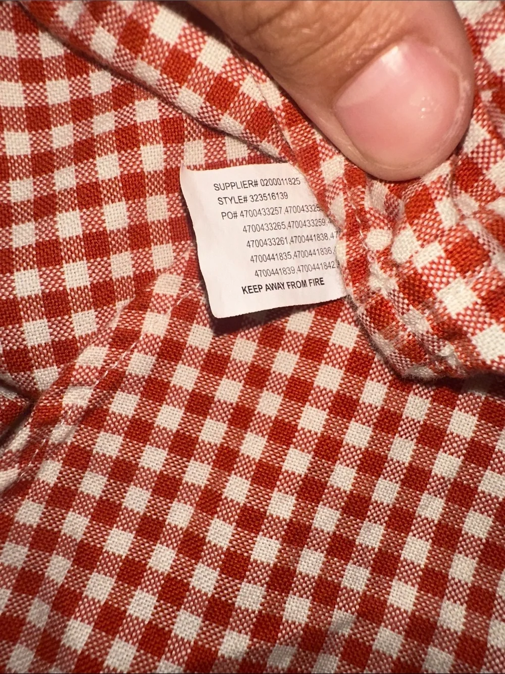 Polo by Ralph Lauren Red Gingham Button-Down Shirt with Embroidered Pony EUC